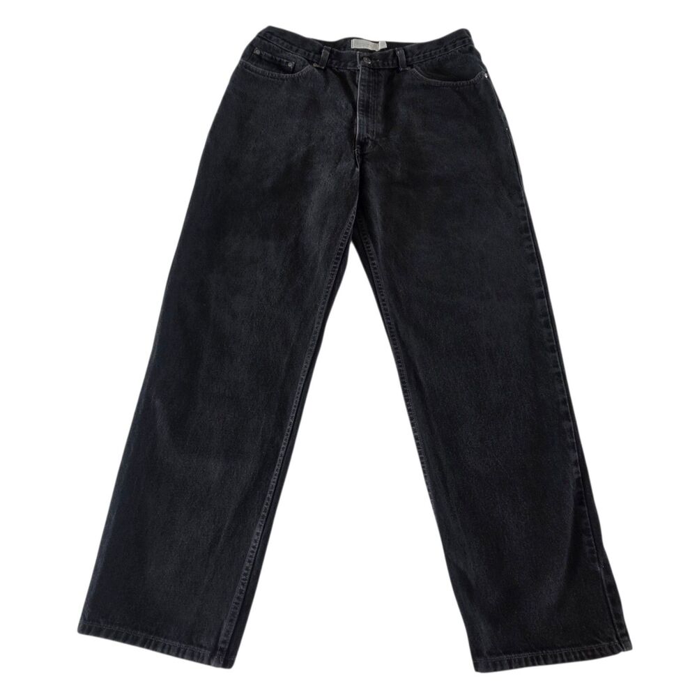 Sonoma Life + Style Men's Straight Leg Jeans Black Denim Size 38x32